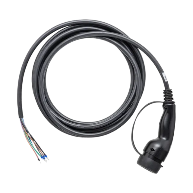 Ratio type 2 kabel met open eind – 22 kW – 5 meter