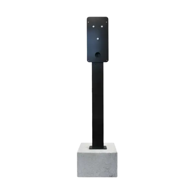 Wallbox stalen montagepaal – Met sokkel